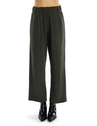 Les Tien Penny Pleated Pant In Washed Forest