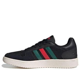 adidas Hoops 2.0 Black Red Green FY5208