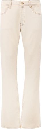 Billionaire Boys Club Geborduurde 5 Pockets Regular Cut Jeans - Heren - Regular Fit Jeans - Beige - W34 - Katoen - Jeans