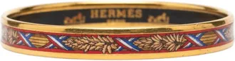 Herm&egrave;s Pre-owned Hermes Narrow Liberte Egalite Fraternite Enamel Bangle 65 Ladies 3ECESM8RPOZXTSFB
