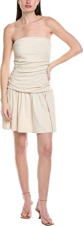 Susana Monaco Tube Gathered Flared Mini Dress