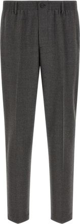 Cellar Door Ciak Tapered Cropped Pants - Heren - Straight fit broeken - Grijs - L - Wol - Broeken
