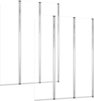 vidaXL Vidaxl - Mamparas De Ducha 2 Uds Vidrio Templado Transparente 104x130 Cm