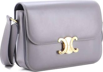 Celine Triomphe Shoulder Bag Smooth Calfskin Medium crossbody bag - Grijs