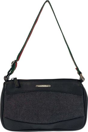 Gucci Black Canvas & Leather Accessory Pouch (Authentic Pre-Loved)
