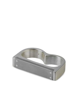 Parts Of Four Plate Double ring - Silver