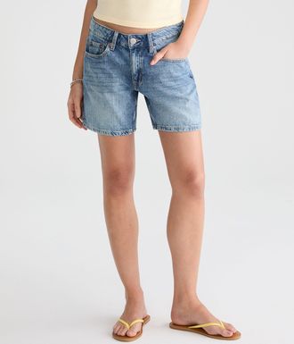 A&eacute;ropostale Low-Rise Baggy Denim Shorts 6