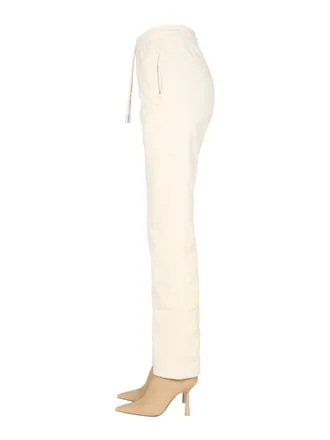 Off-white Rubber Arrow Cotton Jogging Pants - White