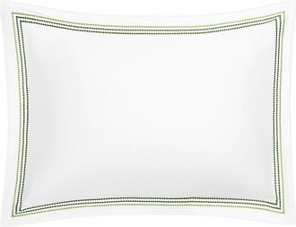 Matouk Amara Triple Pearl Sham in Palm Green at Nordstrom, Size King