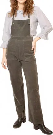 Cameo Cord Overalls In Billiard