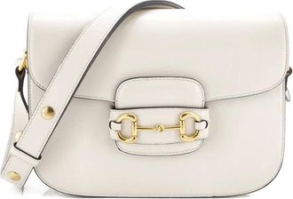 Gucci Horsebit 1955 Leather Small shoulder bag - Bianco