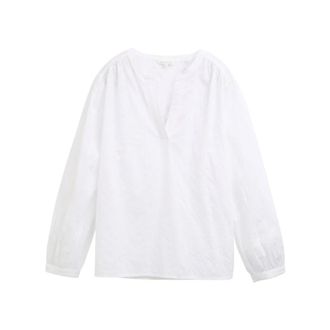 Tom Tailor Dames, Blouses & Shirts, Wit, Maat: S
