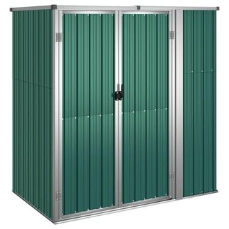 vidaXL Cobertizo Herramientas Jard&iacute;n Acero Galvanizado 161x89x161 Cm Vidaxl