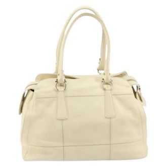 Ferragamo Pre-owned Handbags, female, Beige, Size: ONE SIZE Pre-owned Handbag