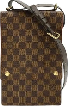 Louis Vuitton Pre-owned Cross Body Bags, female, Brown, Size: ONE SIZE Pre-owned Canvas Cross Body Bag