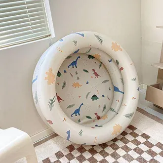 OEM Piscina Infantil Redonda, Piscina Hinchable Para Beb&eacute;s, Juguetes Para Interior Y Exterior, Dise&ntilde;o De Dinosaurio Animado, 85 X 25 Cm
