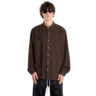 Rick Owens Camicia Jumbo Overshirt - Heren - Overhemden - Bruin - Maat: M Katoen