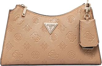 Guess Co Borsa a spalla con monogramma - Toni neutri