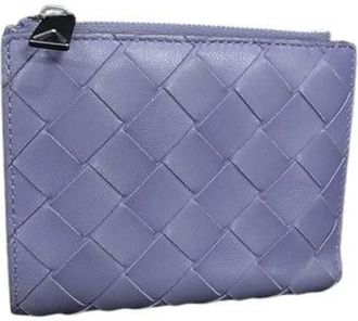 Bottega Veneta Purple Intrecciato Wallet (Bi-Fold) (Pre-Owned)