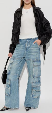 Diesel Top T-ELE-LONG-OD, Womens, White