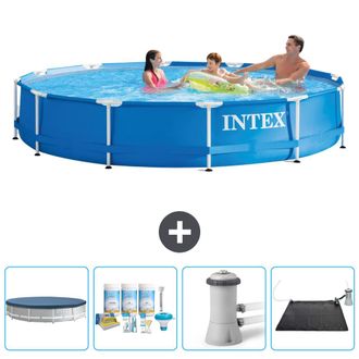 Intex Piscina Con Estructura Redonda - 366x76 Cm - 5-piezas Scb4
