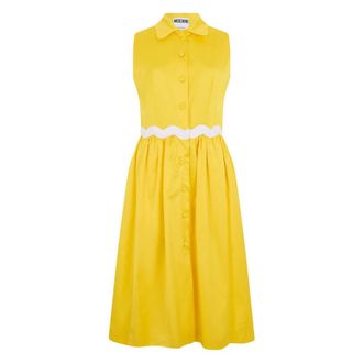 Moschino Shirt Dresses, female, Yellow, Size: XS Shirt Dress
