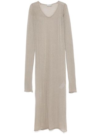 MRZ lamé midi dress - Gold