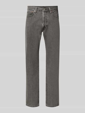 Levi's Straight Fit Jeans aus reiner Baumwolle Modell 501 in Mittelgrau, Gr&ouml;&szlig;e 30/30