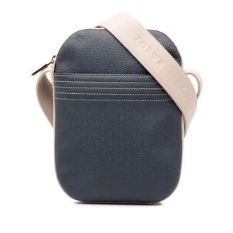 Loewe Pre-owned Loewe Bicolor Embossed Repeat Anagram Leather Crossbody Ladies KYOZE0BEQAAHOK00