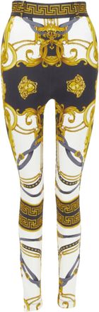 Versace Rodeo Barocco harness legging pants