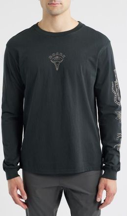 Roark Gaucho Icons Long Sleeve Graphic T-Shirt in Black at Nordstrom, Size Large