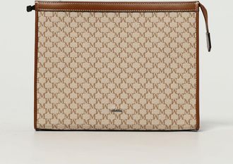 Max Mara Pochette in tela di cotone e pelle Max Mara