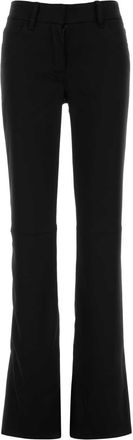 Courr&egrave;ges Womens Black Satin Pant - Size EU 34 (Womens)