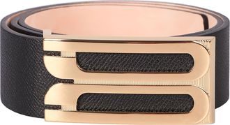 Victoria Beckham Jumbo Frame Leather Belt