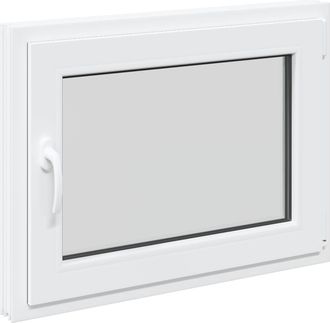 vidaXL Color Interno De Ventana De S&oacute;tano Blanco Risor 80 X 60 Cm Vidaxl