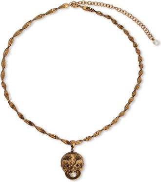 Etro Pendant necklace - women - Brass - One Size - Gold