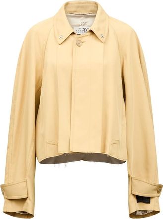 Maison Margiela Logo Sportsjacket - Dames - Zomerjassen - Geel - S - Jassen
