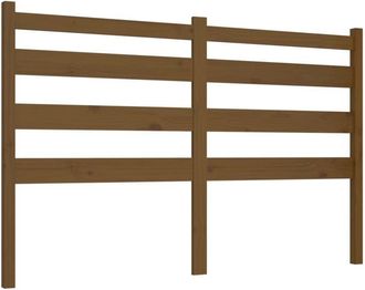 vidaXL Cabecero De Cama Madera Maciza De Pino Marr&oacute;n Miel 141x4x100 Cm Vidaxl