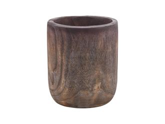 Schubiger M&ouml;bel Vase Holz Paulonia H: 35 cm