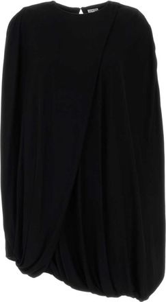 Loewe Black Round Neck Mini Dress