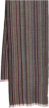 Paul Smith Multicolor Scarf In Wool With Stripes