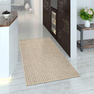 Paco Home Paco Home Alfombra Interior Y Exterior Tejido Liso Efecto Sisal Aspecto Natural Monocolor Crema 200x290 Cm