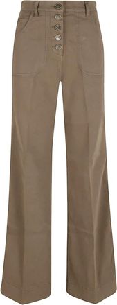 Etro Groene Jeans voor Vrouwen Aw 25 - Dames - Loose Fit Jeans - Bruin - W28 - Katoen - Jeans