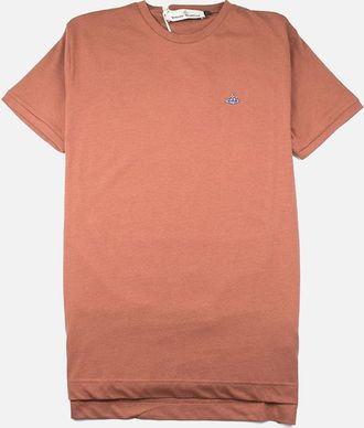 Vivienne Westwood Mens Vivienne Westwood Small Orb Logo T-shirt Orange - Size: 38