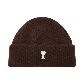 Ami Heren, Accessoires, Bruin, Maat: ONE Size Wol