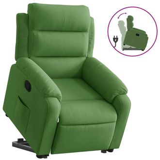 vidaXL Sill&oacute;n Reclinable Elevable Terciopelo Verde Claro Vidaxl