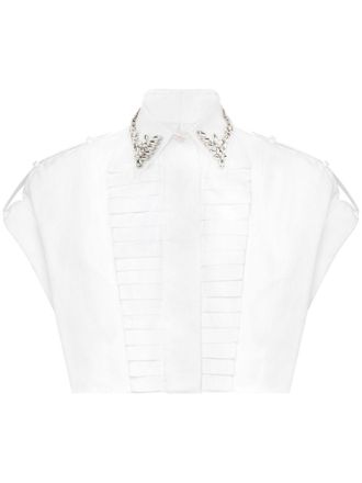 Philipp Plein Cropped blouse - Wit