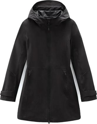 Woolrich Light Stretch Parka - Dames - Winterjassen - Zwart - XL - Polyester - Jassen