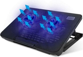 Trade Shop Trade Shop - Base De Apoyo Para Notebook Pc Portatile Ventole 2 Usb 17 N99