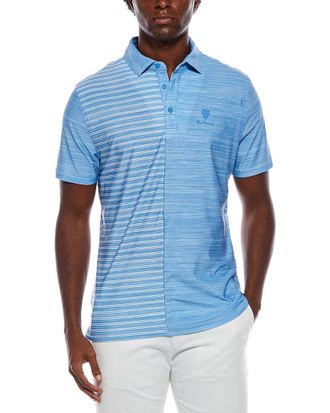 Ben Sherman M&eacute;lange Stripe Colorblock Tech Jersey Polo Shirt